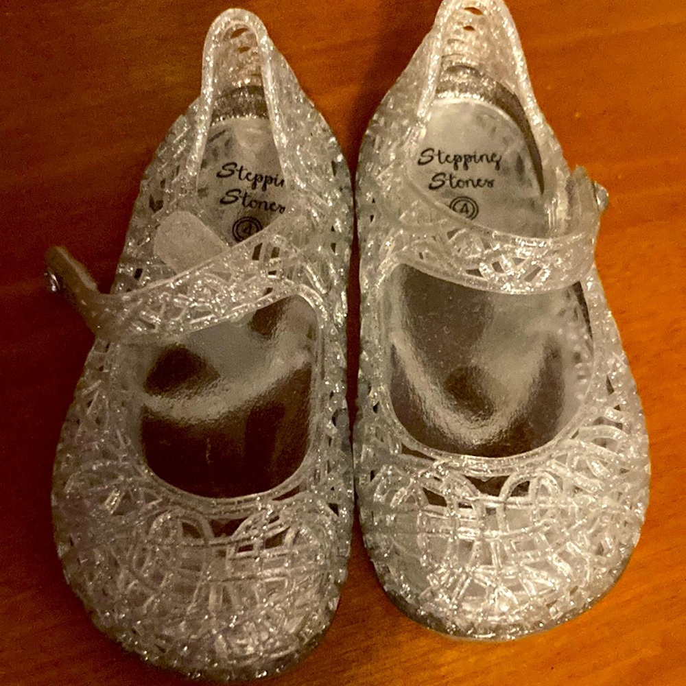 Toddler Glitter Jelly Shoes Size 4